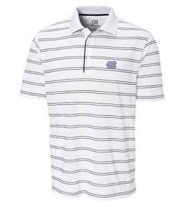 Carolina Tar Heels CB DryTec Hawthorne Stripe - White